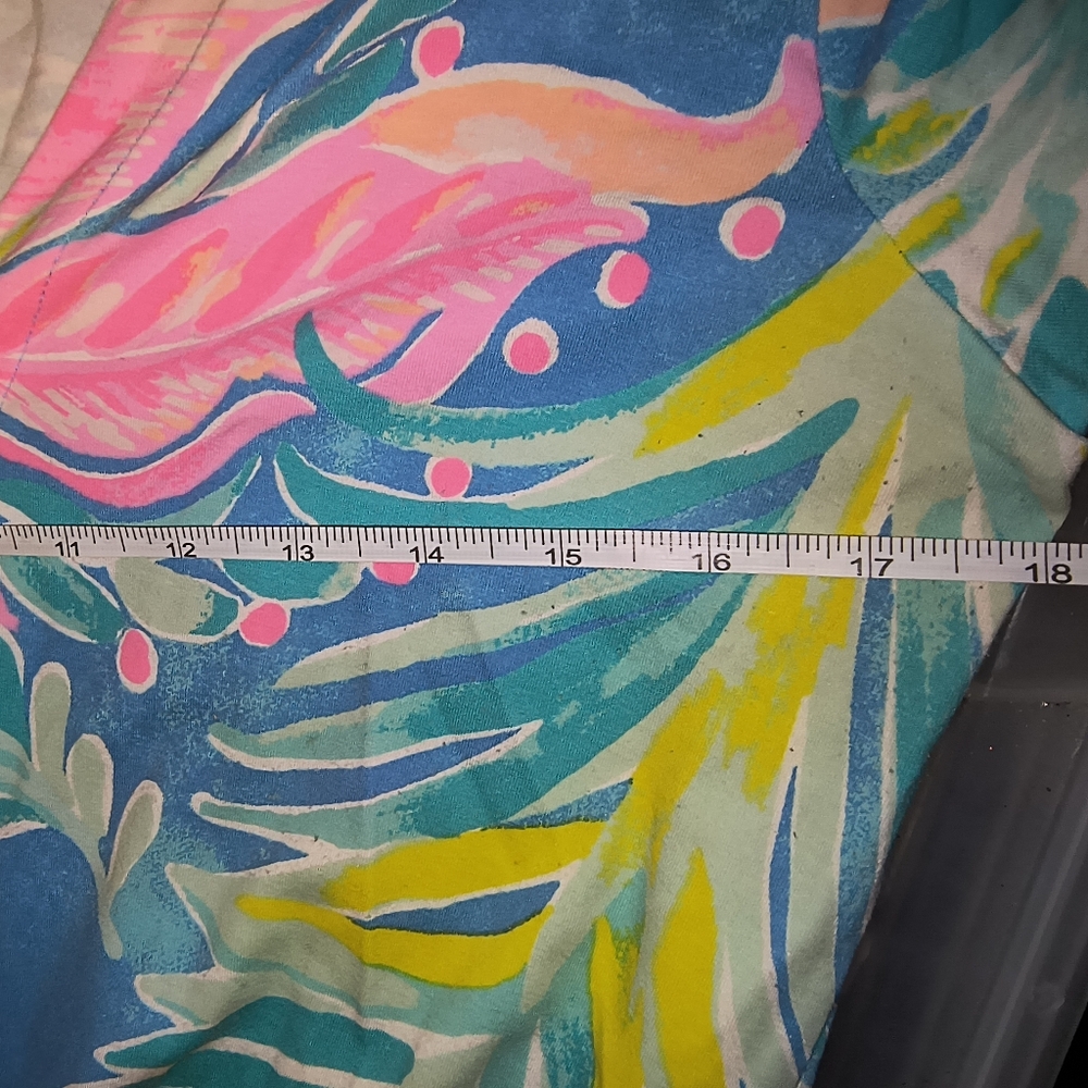 Lilly Pulitzer Sophiletta Dress Bennet Blue Showstopper Print UPF 50+ Size M - Picture 14 of 17